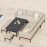 Pulse Rectangular Corner Dining Set with Rising Table / Taupe