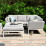 Pulse Square Corner Dining Set with Rising Table / Lead Chine