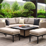 Pulse Square Corner Dining Set with Rising Table / Taupe