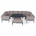 Pulse U Shape Corner Dining Set with Rising Table / Taupe