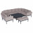 Pulse U Shape Corner Dining Set with Rising Table / Taupe