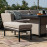 Pulse U Shape Corner Dining Set with Rising Table / Taupe