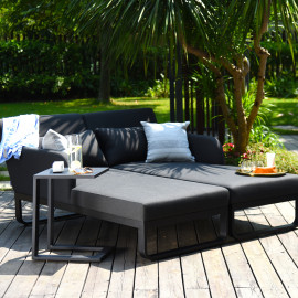 Unity Double Sunlounger / Charcoal