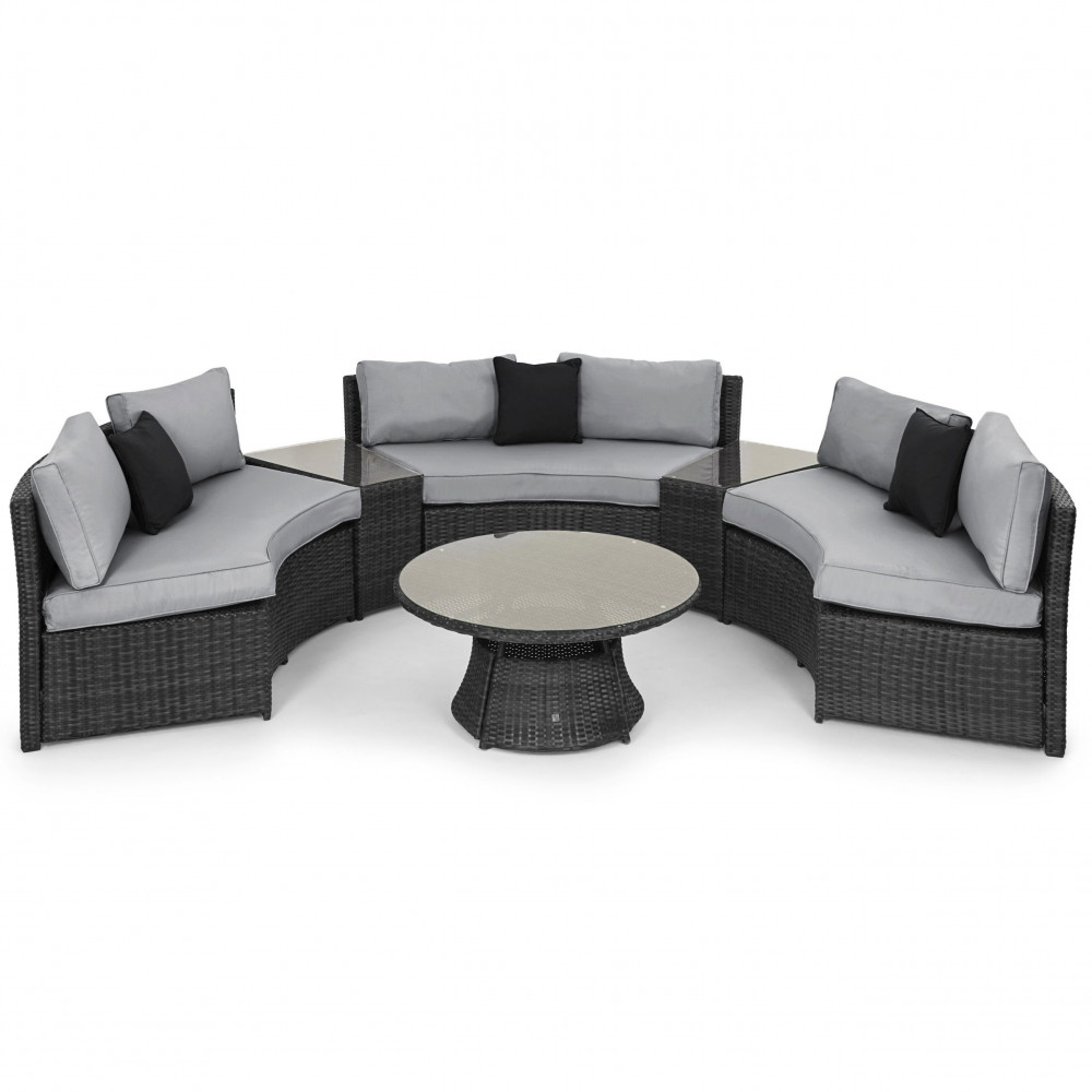 Half Moon Sofa Set / Grey