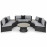 Half Moon Sofa Set / Grey