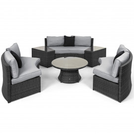 Half Moon Sofa Set / Grey