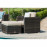Georgia 2 Seat Sofa Set with Ice Bucket / Brown