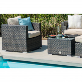 Georgia 2 Seat Sofa Set with Ice Bucket / Brown