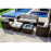 Georgia 3 Seat Sofa Set With Ice Bucket / Brown