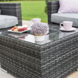Georgia 3 Seat Sofa Set with Ice Bucket / Grey