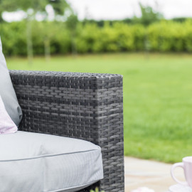 Georgia 3 Seat Sofa Set with Ice Bucket / Grey