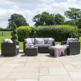 Georgia 3 Seat Sofa Set with Ice Bucket / Grey