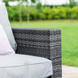 Georgia 3 Seat Sofa Set with Ice Bucket / Grey