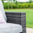 Georgia 3 Seat Sofa Set with Ice Bucket / Grey