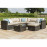 Barcelona Corner Group with Ice Bucket / Brown