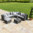 Barcelona Corner Group with Ice Bucket / Grey