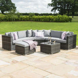 Barcelona Corner Group with Ice Bucket / Grey