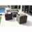 London Corner Group with Chair with Ice Bucket / Brown
