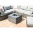 London Corner Group with Chair with Ice Bucket / Grey