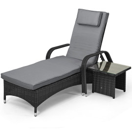 Florida Sunlounger Set / Grey