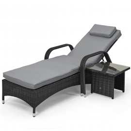 Florida Sunlounger Set / Grey