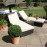 Orlando Sunlounger Set / Brown