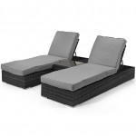 Orlando Sunlounger Set / Grey