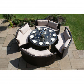 Dallas Sofa Set / Brown