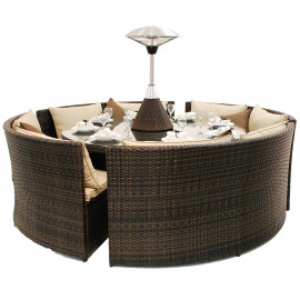 Dallas Sofa Set / Brown