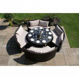 Dallas Sofa Set / Brown