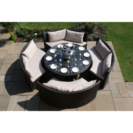Dallas Sofa Set / Brown