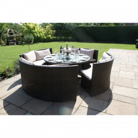 Dallas Sofa Set / Brown
