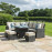 Kingston Corner Dining Set with Rising Table / Brown