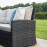 Kingston Corner Dining Set with Rising Table / Brown
