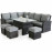 Kingston Corner Dining Set with Rising Table / Grey