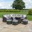Kingston Corner Dining Set with Rising Table / Grey