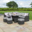 Kingston Corner Dining Set with Rising Table / Grey