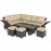 Henley Corner Dining Set with Rising Table / Brown