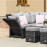 Henley Corner Dining Set with Rising Table / Grey
