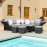 Henley Corner Dining Set with Rising Table / Grey