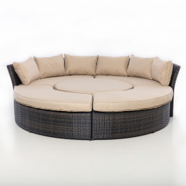 Chelsea Lifestyle Suite with Glass Table / Brown