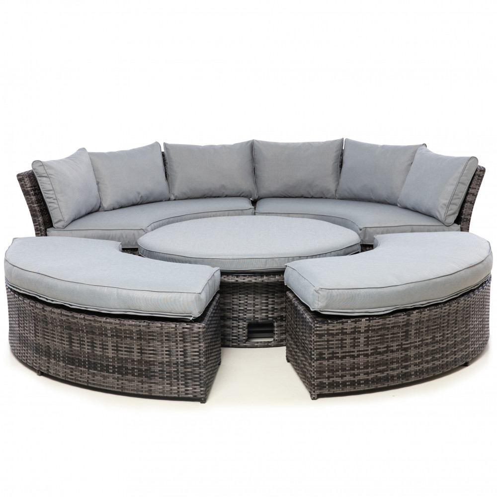 Chelsea Lifestyle Suite with Glass Table / Grey