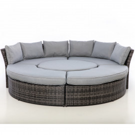 Chelsea Lifestyle Suite with Glass Table / Grey