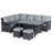 Extending Kingston Corner Dining Set / Grey