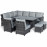 Extending Kingston Corner Dining Set / Grey