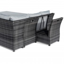 Extending Kingston Corner Dining Set / Grey