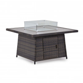 Kingston Corner Deluxe with Fire Pit / Brown