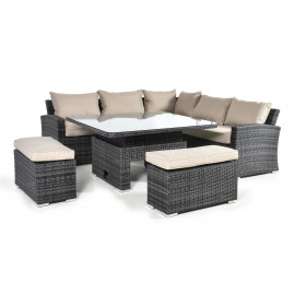 Kingston Corner Deluxe with Rising Table / Brown