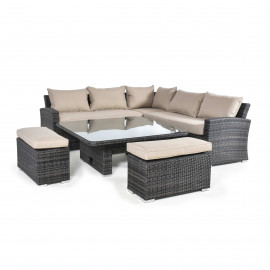 Kingston Corner Deluxe with Rising Table / Brown