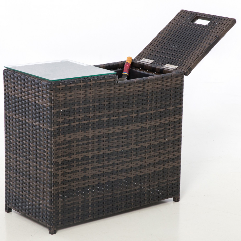 Ice Bucket Side Table / Brown